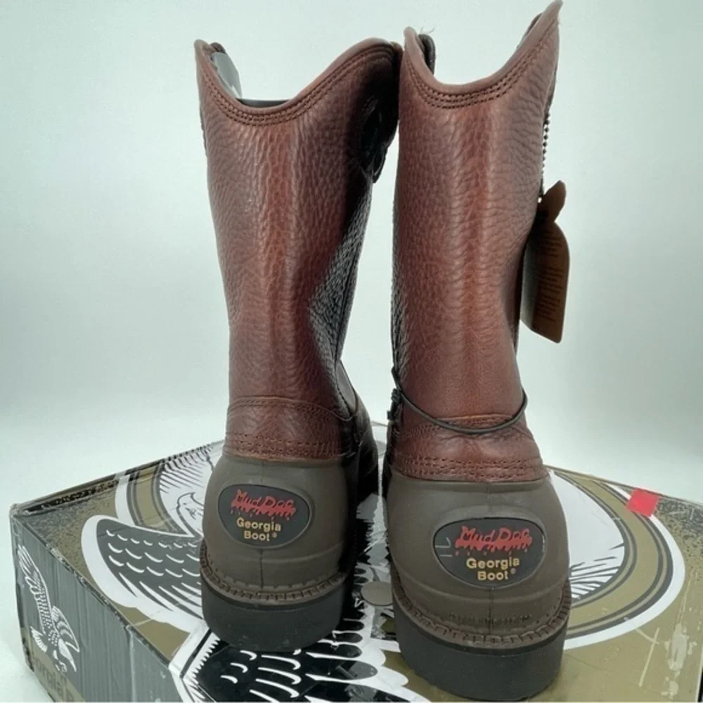 Georgia Men’s Muddog Steel Toe Comfort Core Work Boots Size 12 NWT‎